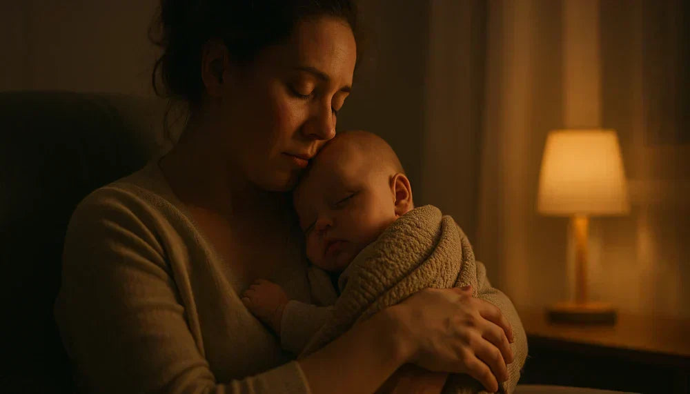 comforting a sick baby without losing ones mind