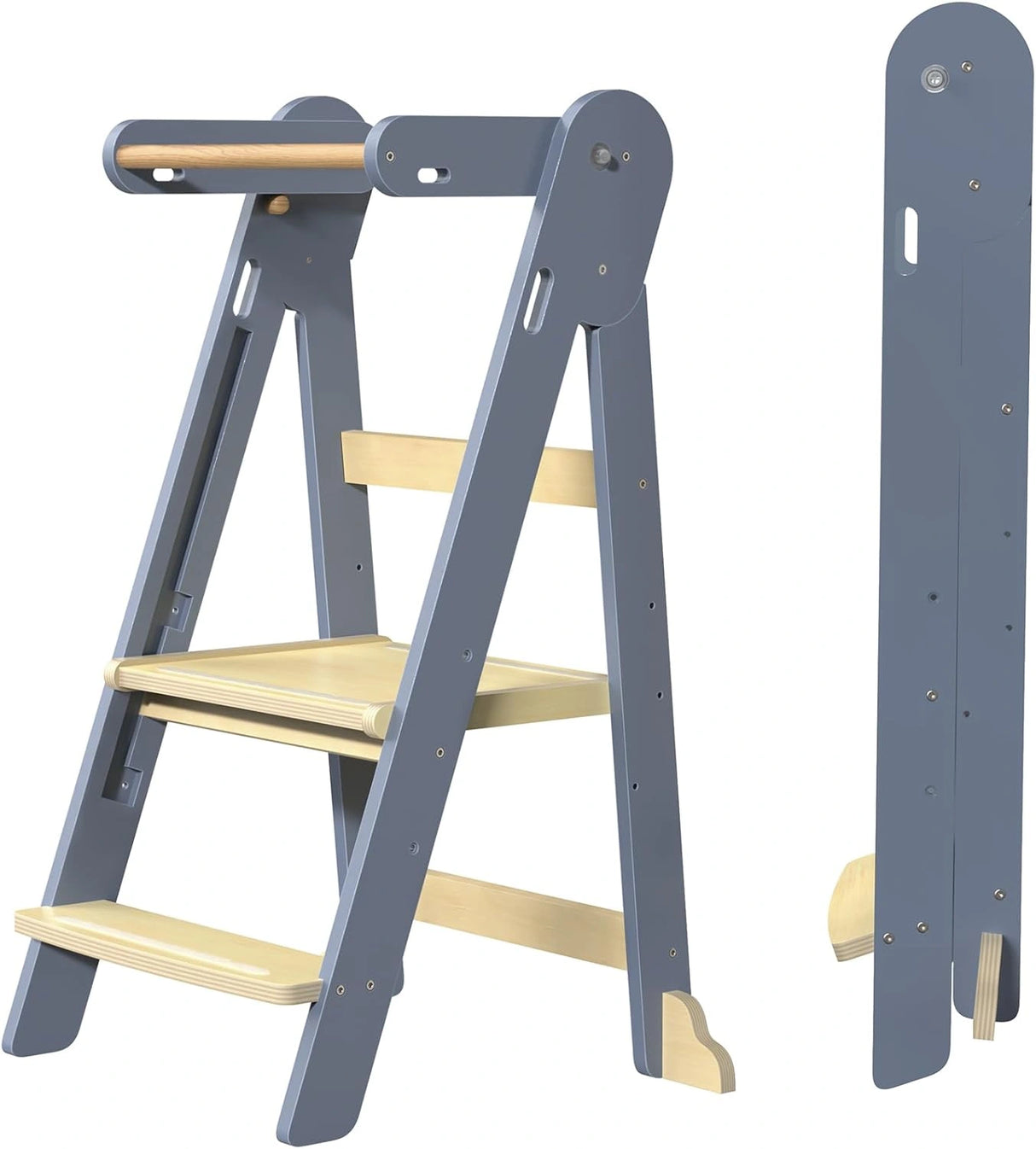 GROWNSY Foldable Toddler Tower, Kitchen Helper Step Stool Kids