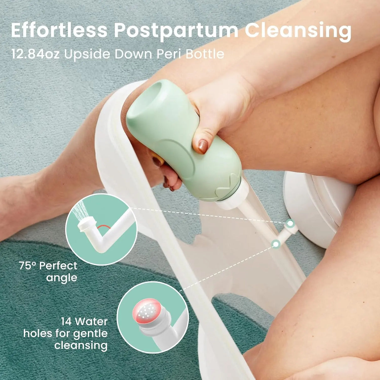 15pc Postpartum Essentials Recovery Kit | Postpartum Kit for Women | Includes 5 Postpartum Pads, 5 Disposable Underwear, 2 Ice Packs, Peri Bottle, Perineal Spray & 28 Cooling Pad Liners