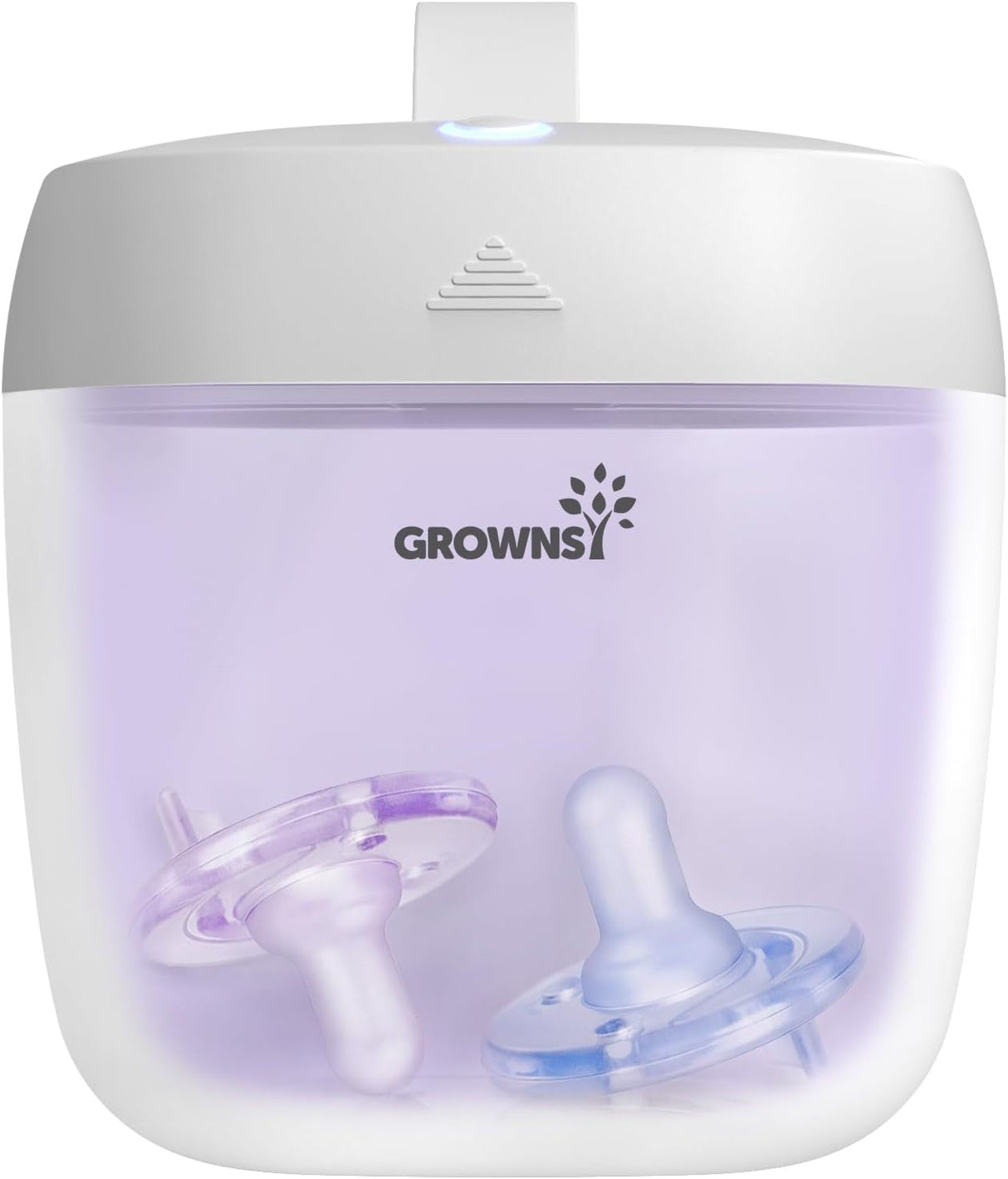 GROWNSY Portable UV Pacifier Sanitizer - 59S Fast UV Light Sterilizer Box for Travel - Rechargeable Mini Sanitizer for Pacifiers, Nipples & Small Essentials