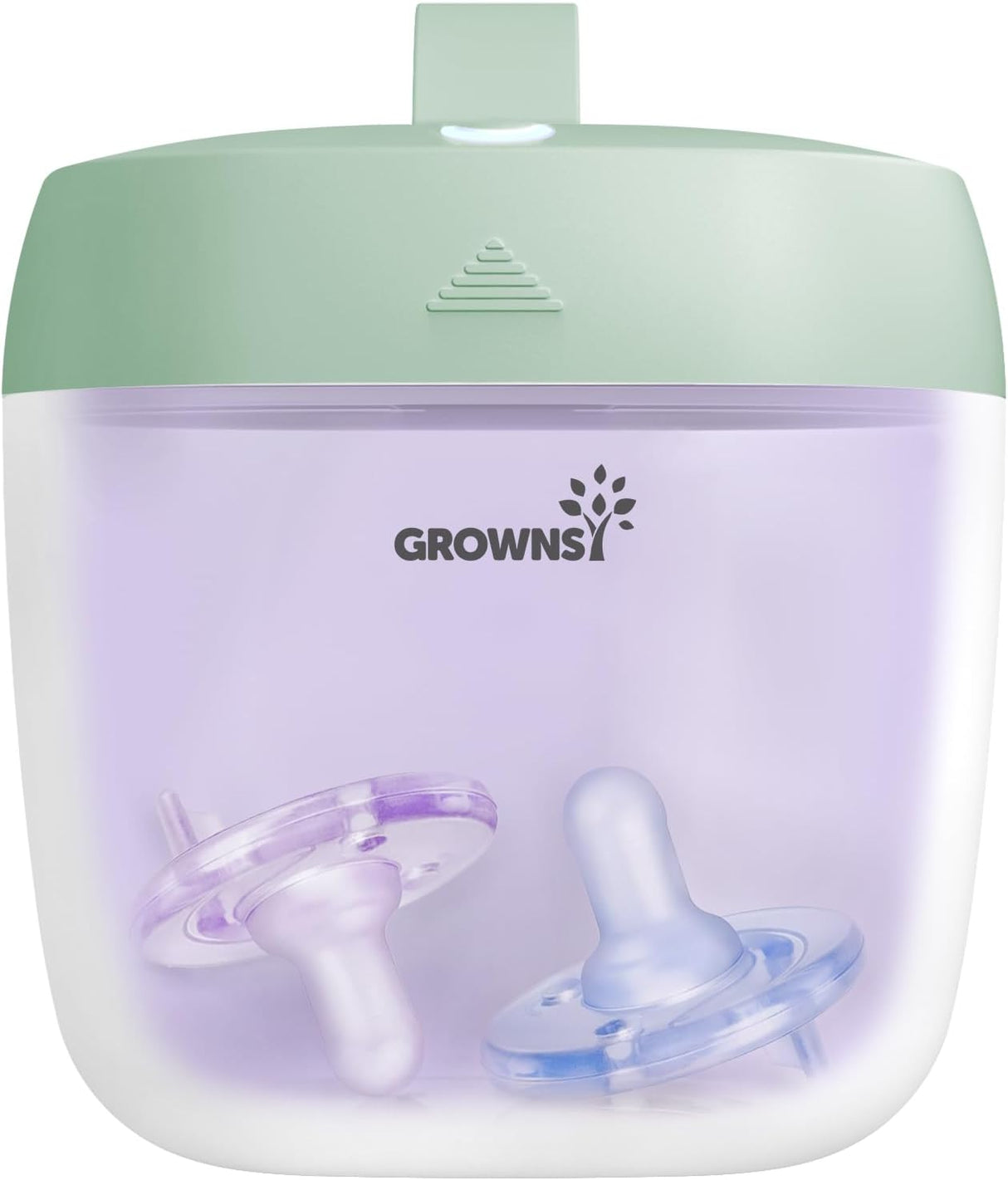 GROWNSY Portable UV Pacifier Sanitizer - 59S Fast UV Light Sterilizer Box for Travel - Rechargeable Mini Sanitizer for Pacifiers, Nipples & Small Essentials