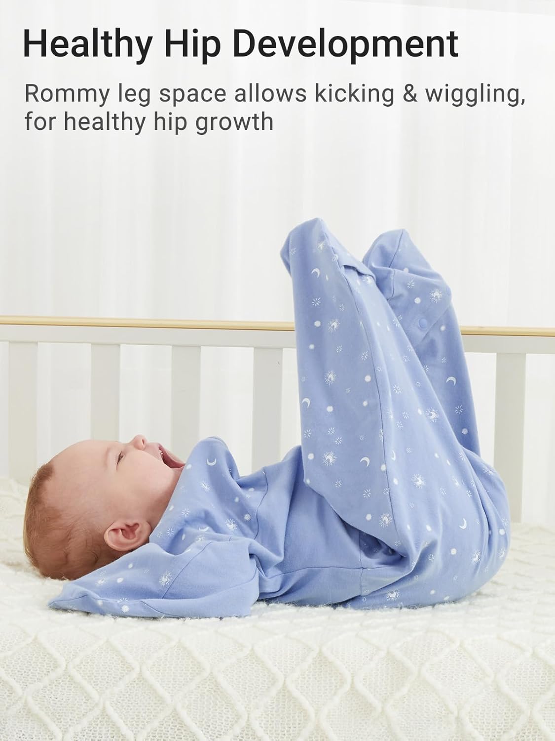 Baby Swaddle Sack, 3-6 Months, Starfish Design