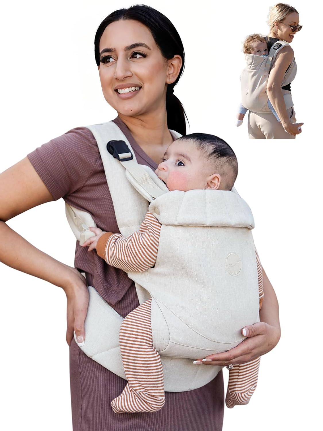 Breathable Baby Carrier Wrap for 7–44 lb