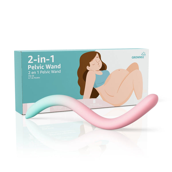 Dual-Ended Perineum Massage Tool and Pelvic Wand