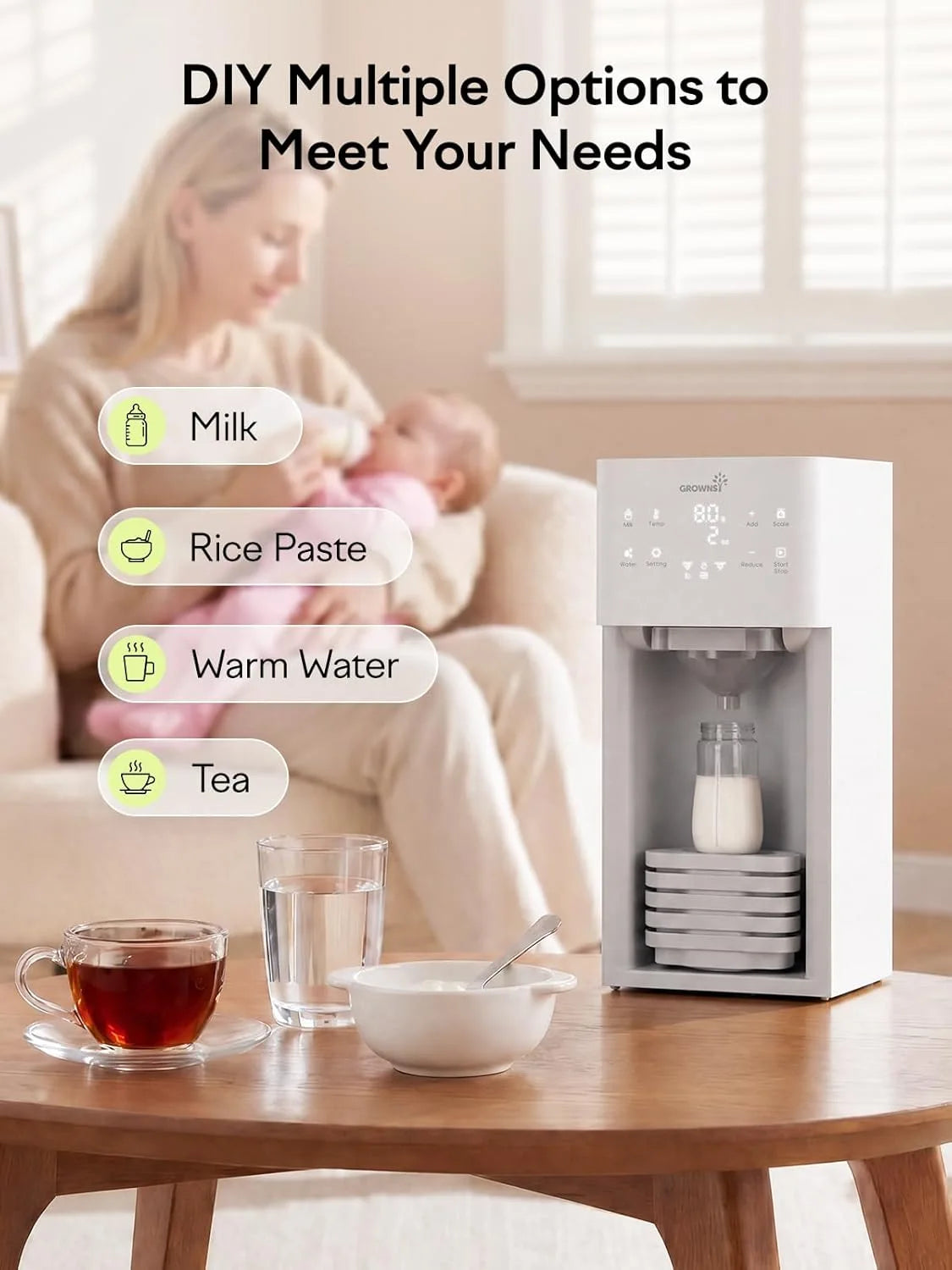 GROWNSY Baby Formula Maker, Automatic Formula Dispenser Machine