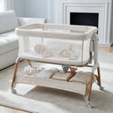 5-in-1 Rocking Bedside Bassinet with Adjustable Height Bedside Crib