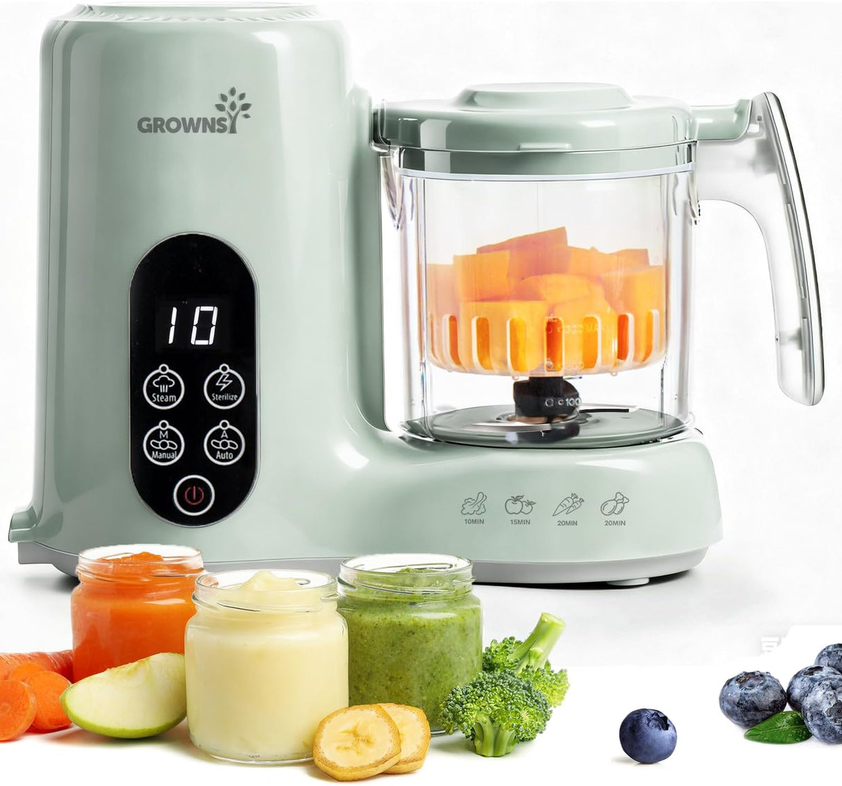 Grownsy NutriChef Baby Food Maker with Steam Basket