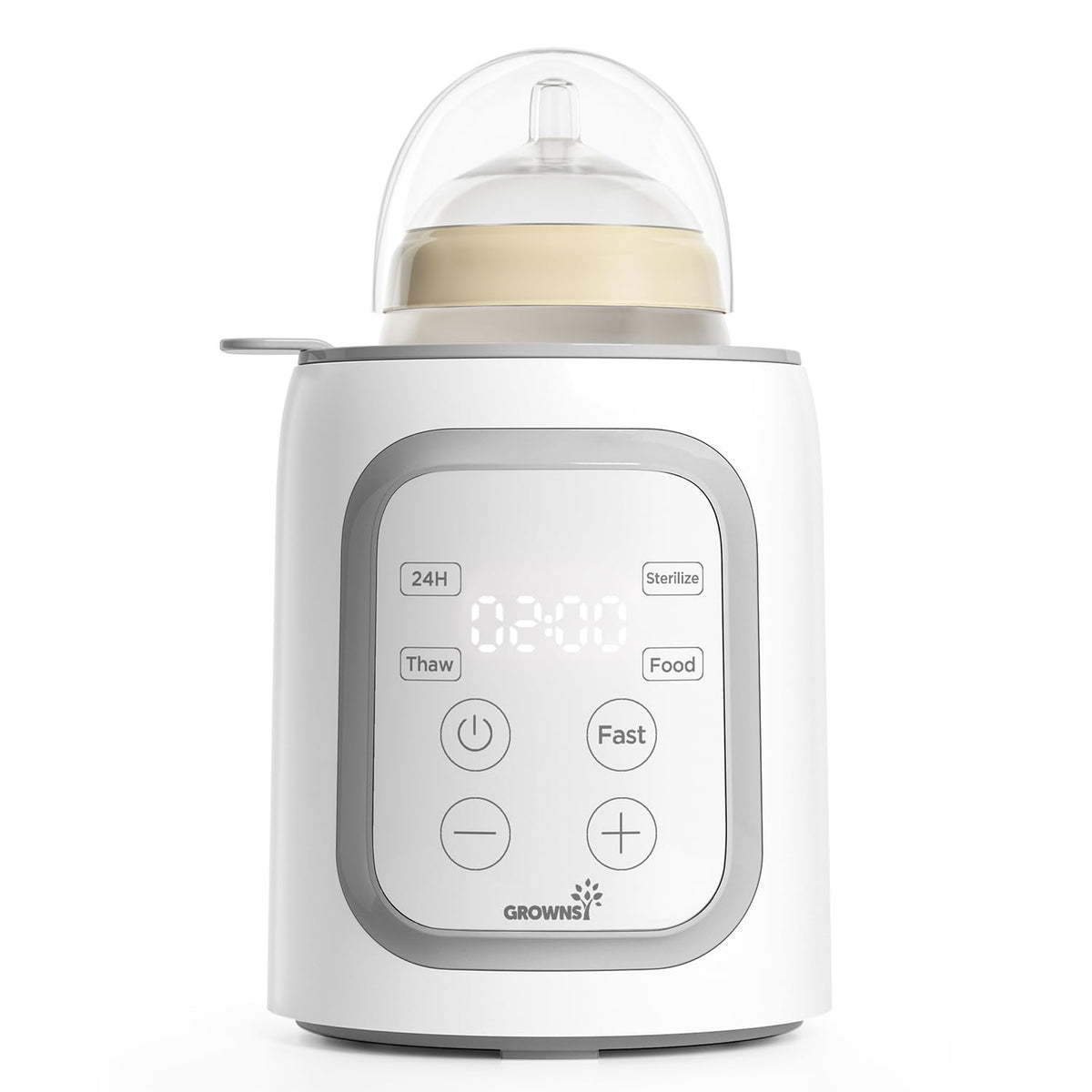 Parent's Choice Bottle Warmer with Timer, white.