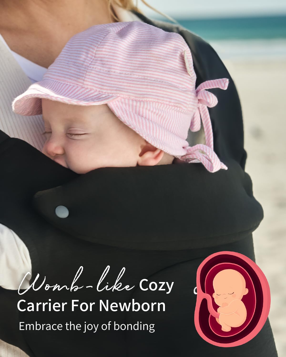 Ergonomic Baby Carrier with Head Support – Newborn to Toddler