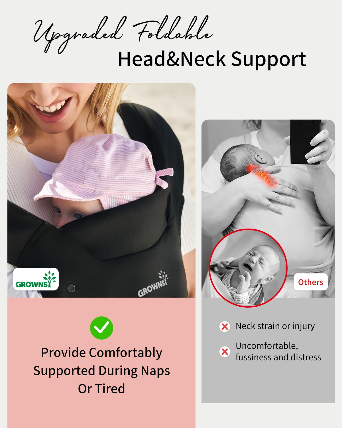 Ergonomic Baby Carrier with Head Support – Newborn to Toddler