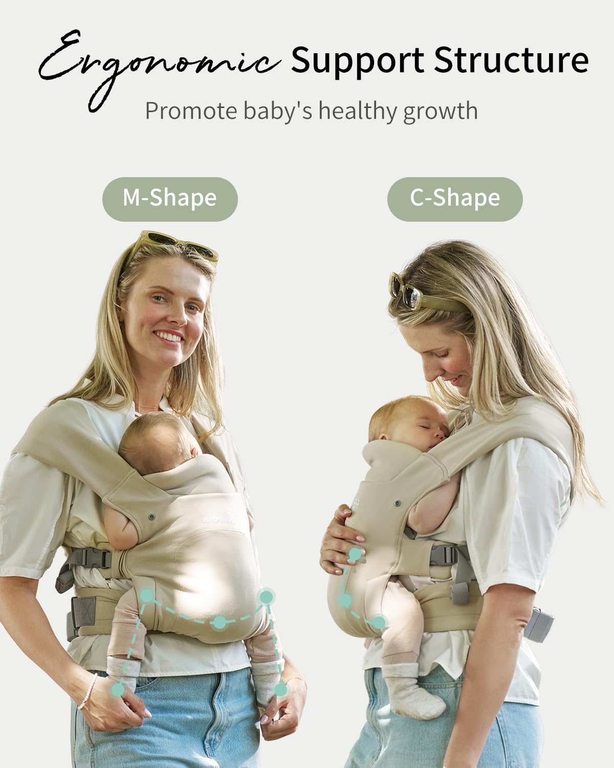 Ergonomic Baby Carrier with Head Support – Newborn to Toddler