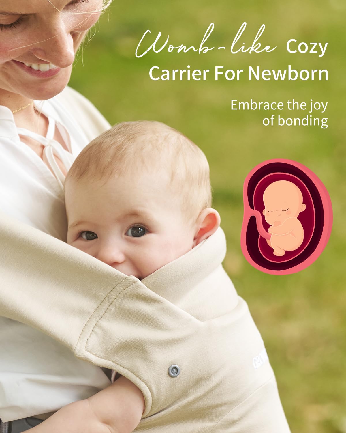 Ergonomic Baby Carrier with Head Support – Newborn to Toddler