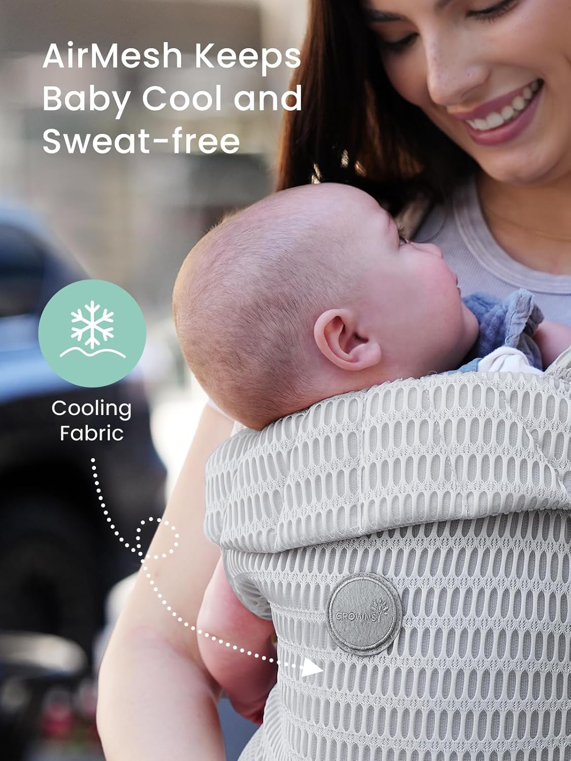 Breathable Baby Carrier for Newborn to Toddler (7–44lbs)