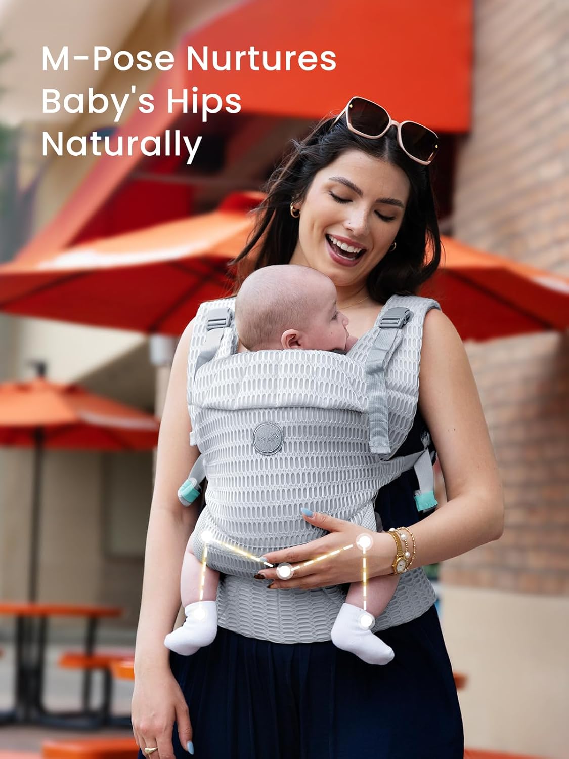 Breathable Baby Carrier for Newborn to Toddler (7–44lbs)