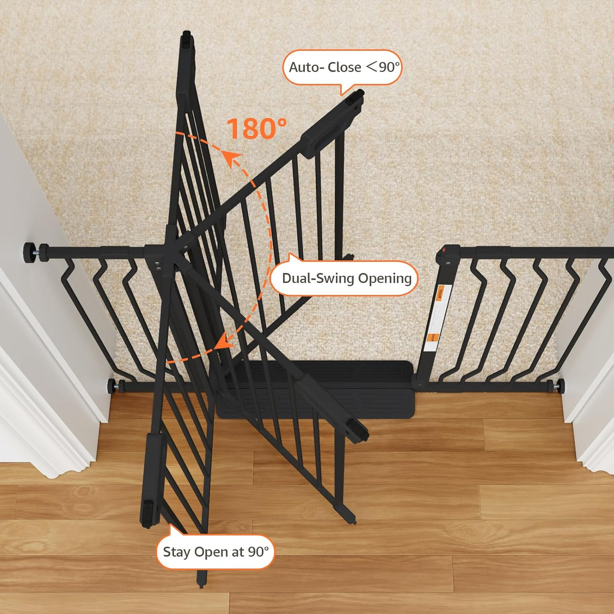 GROWNSY Baby Gate for Stairs