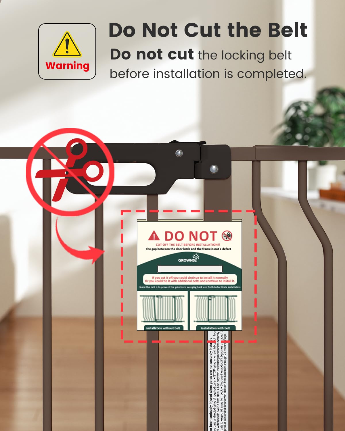 GROWNSY Baby Gate for Stairs