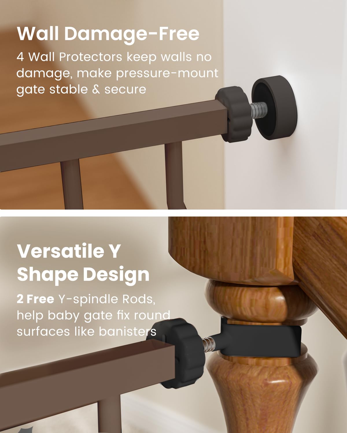 GROWNSY Baby Gate for Stairs