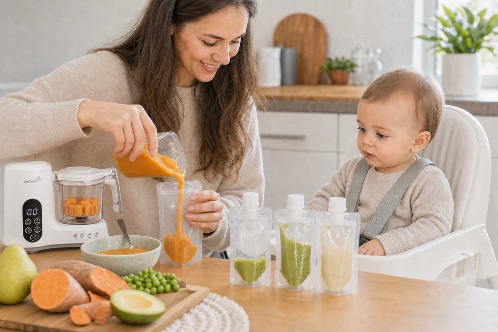using baby food maker to make baby puree