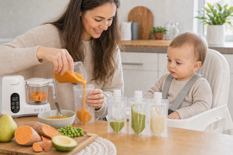 using baby food maker to make baby puree
