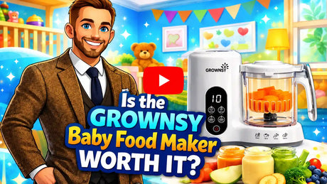 Grownsy Baby Food Maker Review: Is It Worth It? (Steam Basket & Demo)