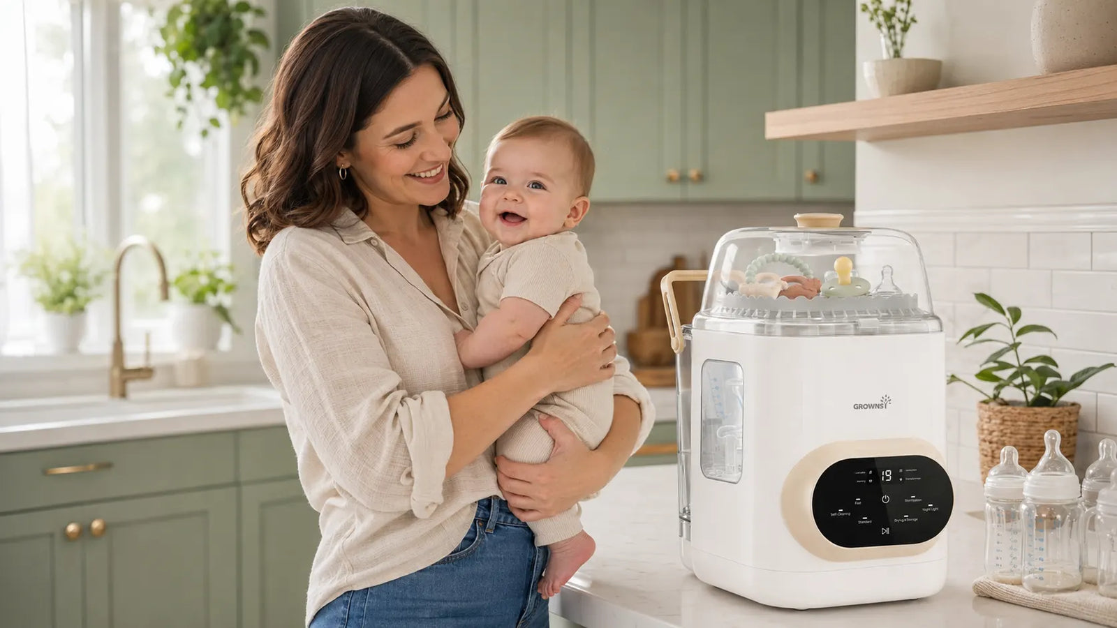 the usage of baby bottle washer