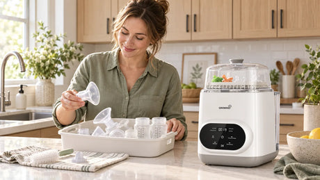 breast pump parts cleaning