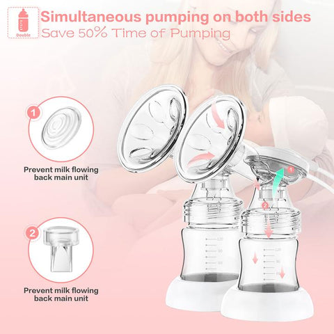 Does water in the breast pump affect storage?