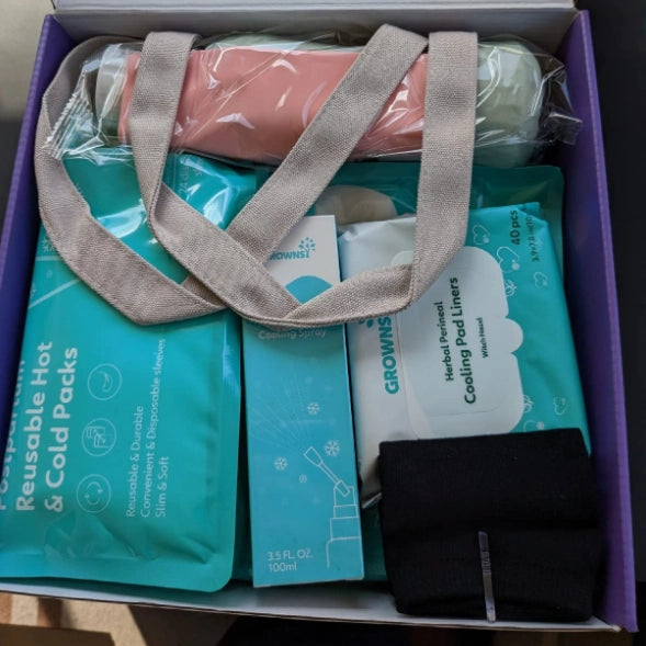 Postpartum Recovery Kit with Peri Bottle & Cooling Care