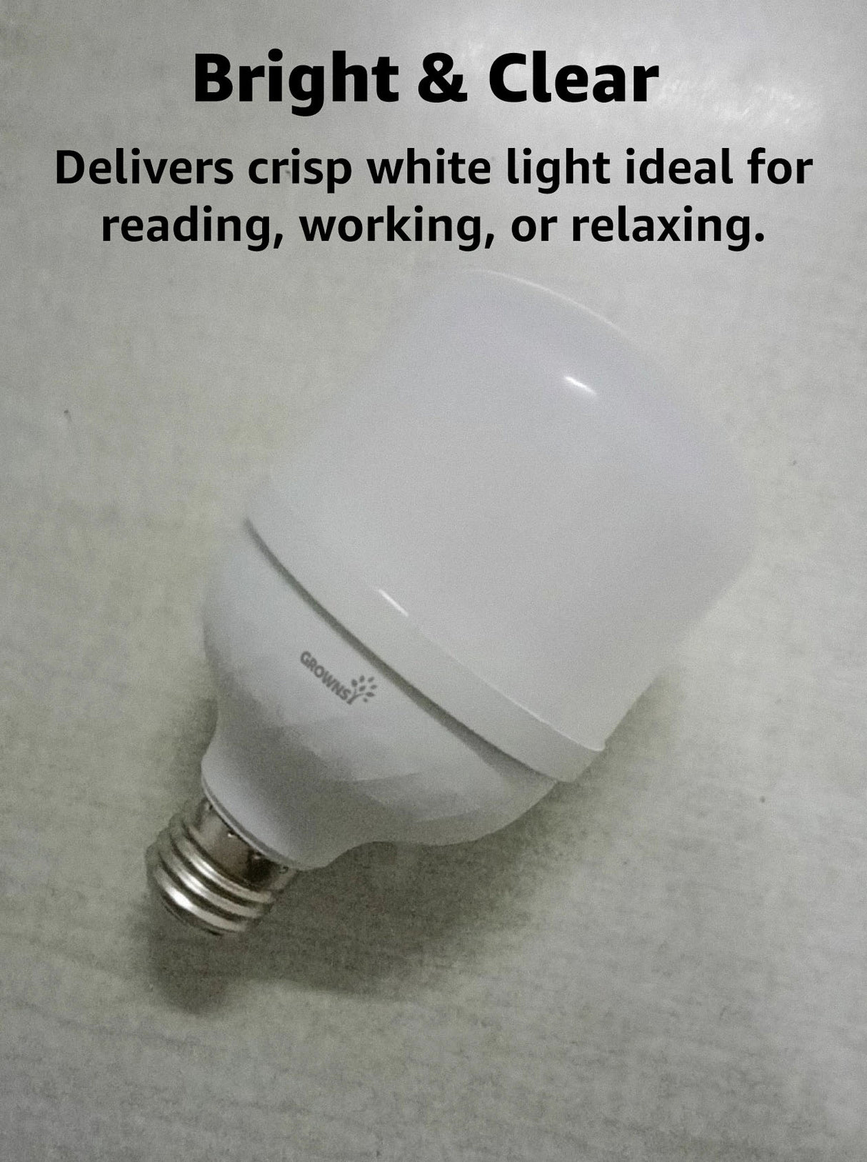 GROWNSY Light Bulbs, 1pcs, White Light