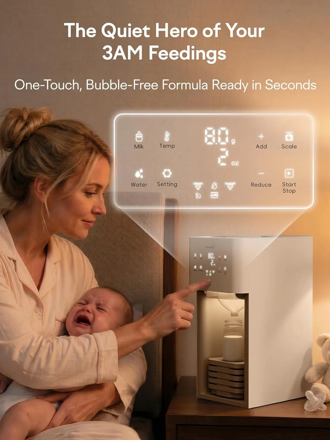 GROWNSY Baby Formula Maker, Automatic Formula Dispenser Machine