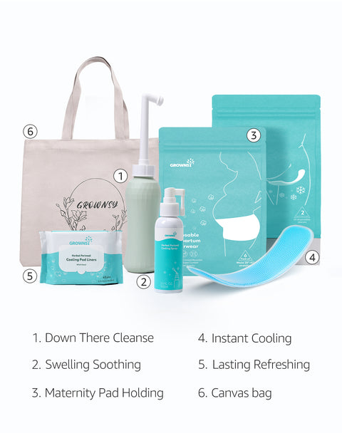 Labor and Delivery + Postpartum Recovery Essentials Kit