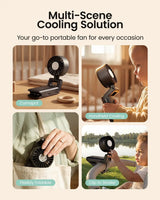 GROWNSY Portable Baby Stroller Fan, Clip-On Rechargeable