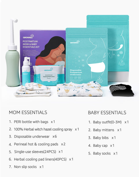 GROWNSY Postpartum Recovery Essentials Kit