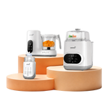 Grownsy NutriChef Baby Food Maker + 4-in-1 Feeding Bottle Washer Pro + 10-in-1 Fast Baby Bottle Warmer