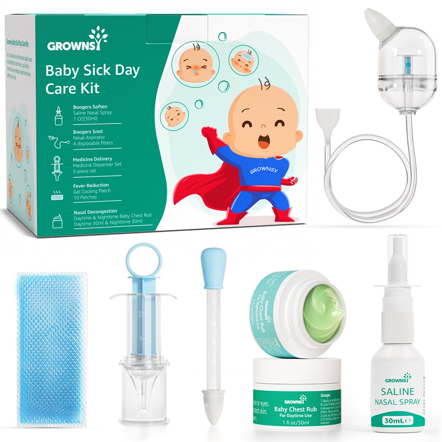GROWNSY Baby Sick Day Care Kit