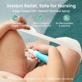 15pc Postpartum Essentials Recovery Kit | Postpartum Kit for Women | Includes 5 Postpartum Pads, 5 Disposable Underwear, 2 Ice Packs, Peri Bottle, Perineal Spray & 28 Cooling Pad Liners