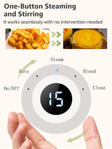 One-Button Baby Food Maker, BPA Free, Self-Cleaning