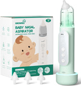 5-Level Electric Baby Nasal Aspirator with Auto-Clean & Music-Light