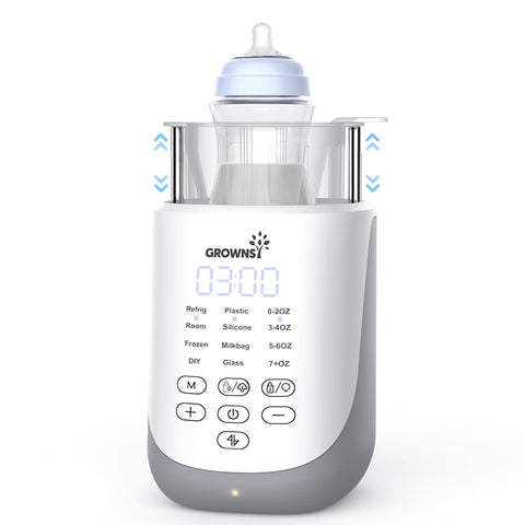 GROWNSY BW102 Auto-Lift 10-in-1 Fast Baby Bottle Warmer