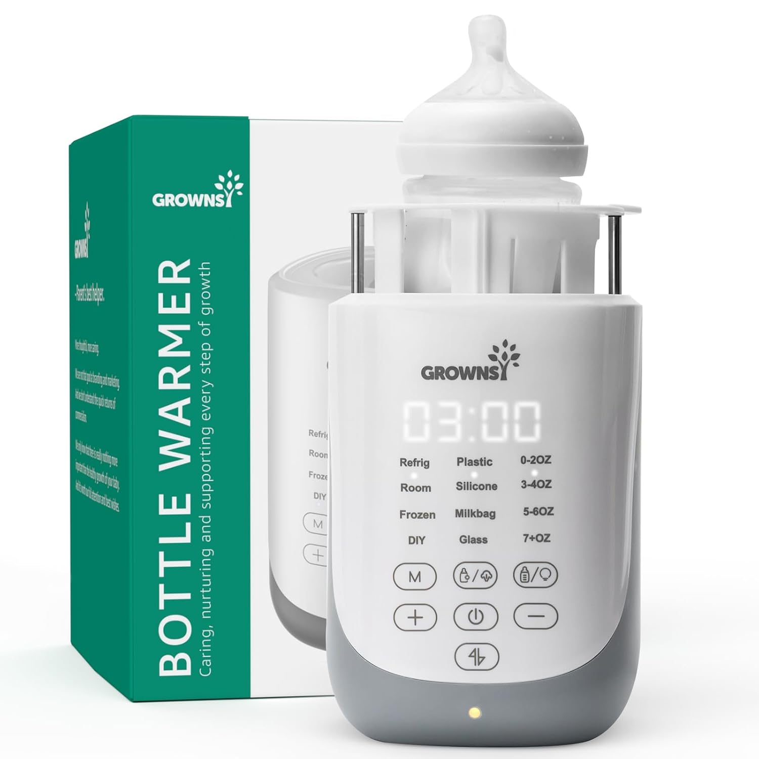 10-in-1 Fast Baby Bottle Warmer with Smart Auto-Lift