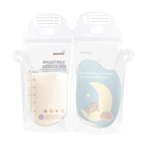 GROWNSY Breastmilk Storage Bags,60/130/210 PCS