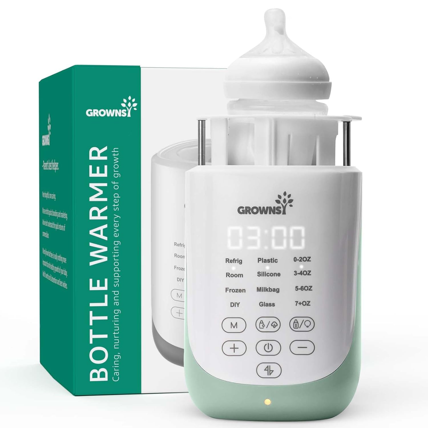 10-in-1 Fast Baby Bottle Warmer with Smart Auto-Lift