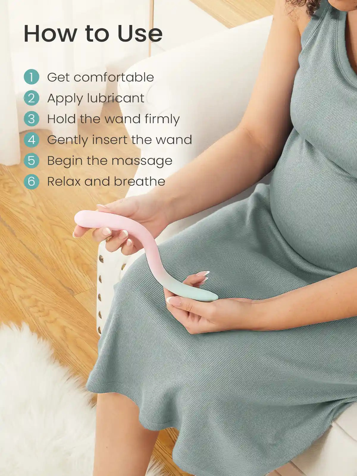 Perineal Massage & Pelvic Floor Wand for Labor & Postpartum Recovery