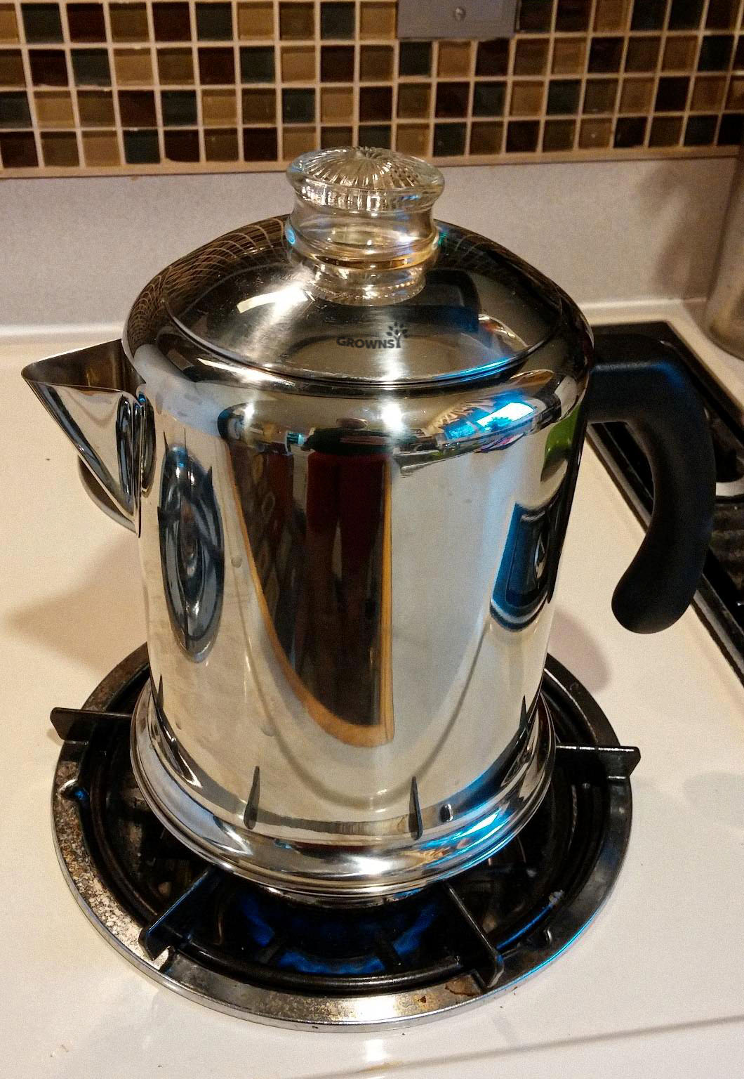 GROWNSY Electric Coffee Percolator, Automatic Brewing