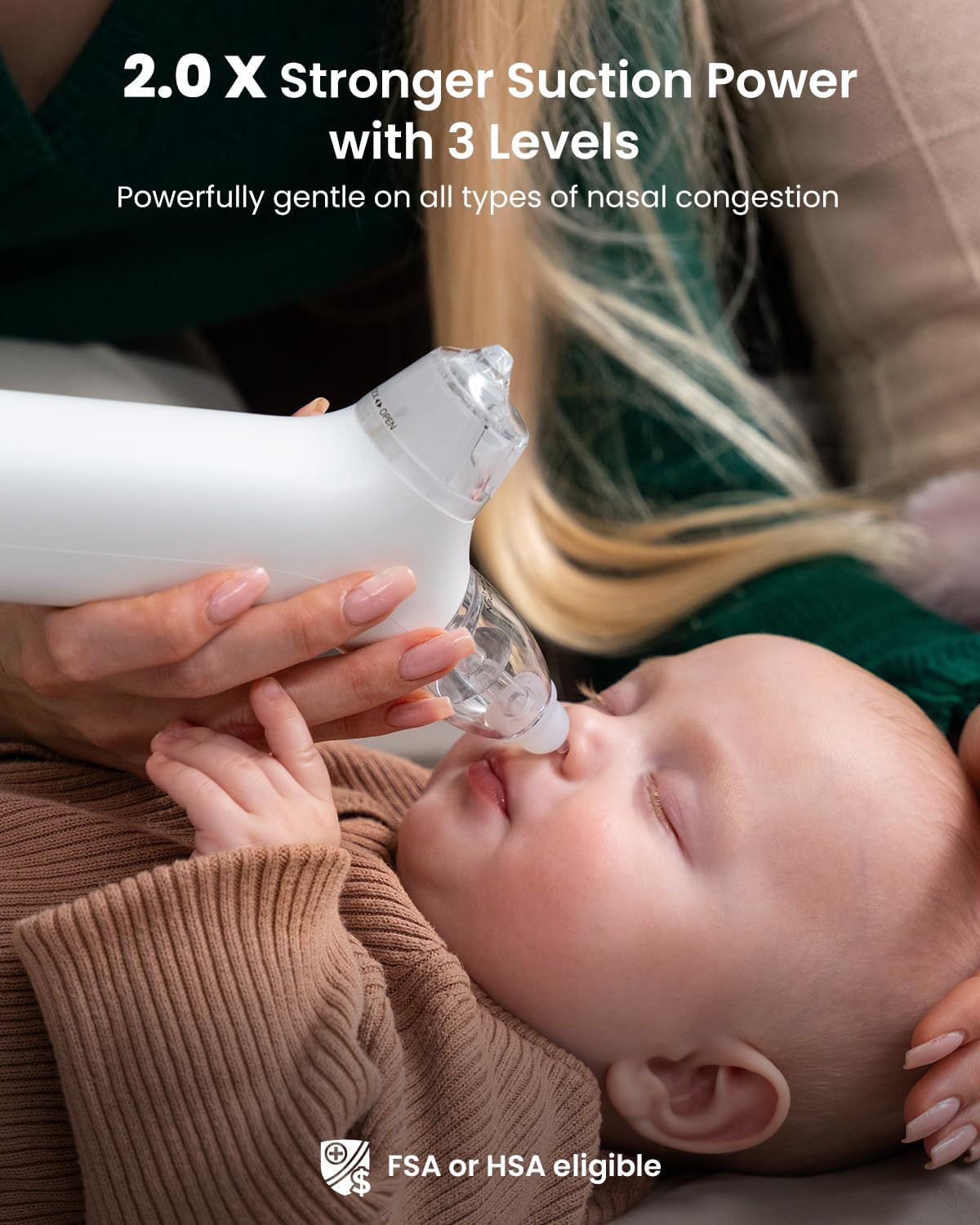 Grownsy SniffEase Spa 3 in 1  Spray, Suction and Micro-Mist Nasal Aspirator