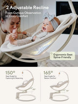 GROWNSY Baby Swing for Infants, Dual Motion Rocker Newborn
