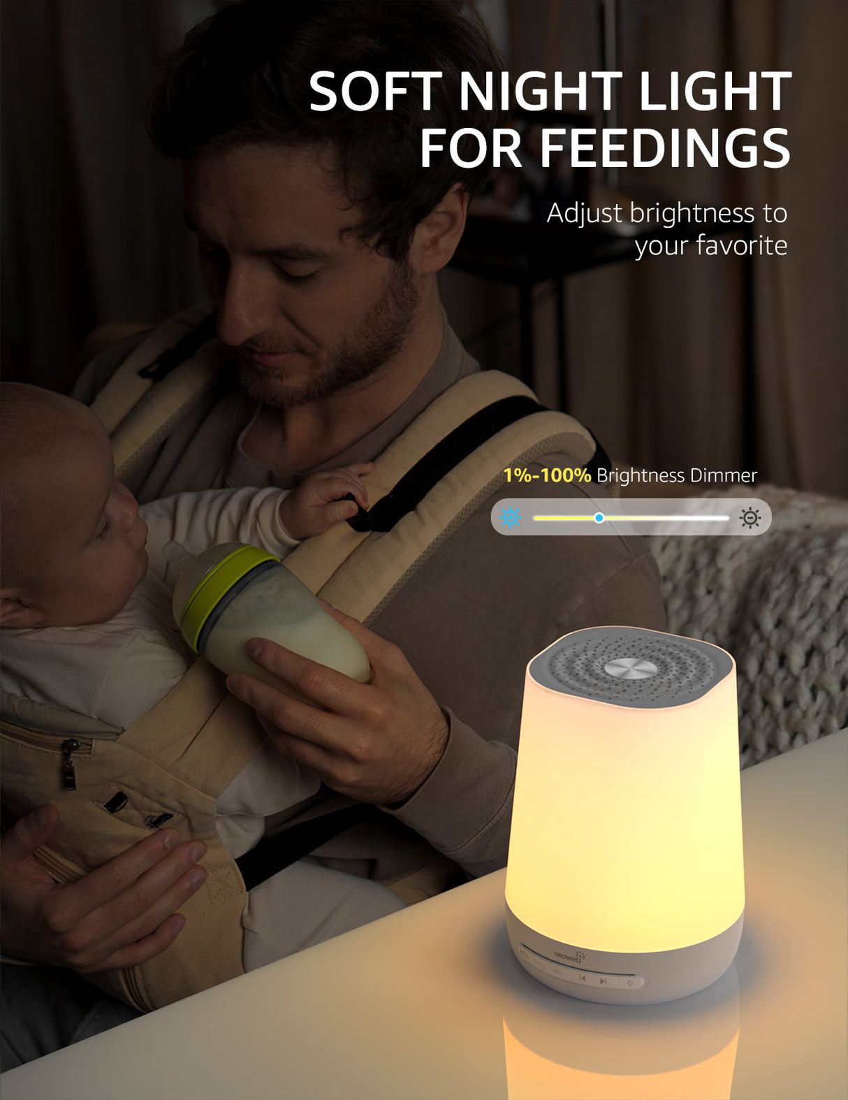 GROWNSY Baby White Noise Machine