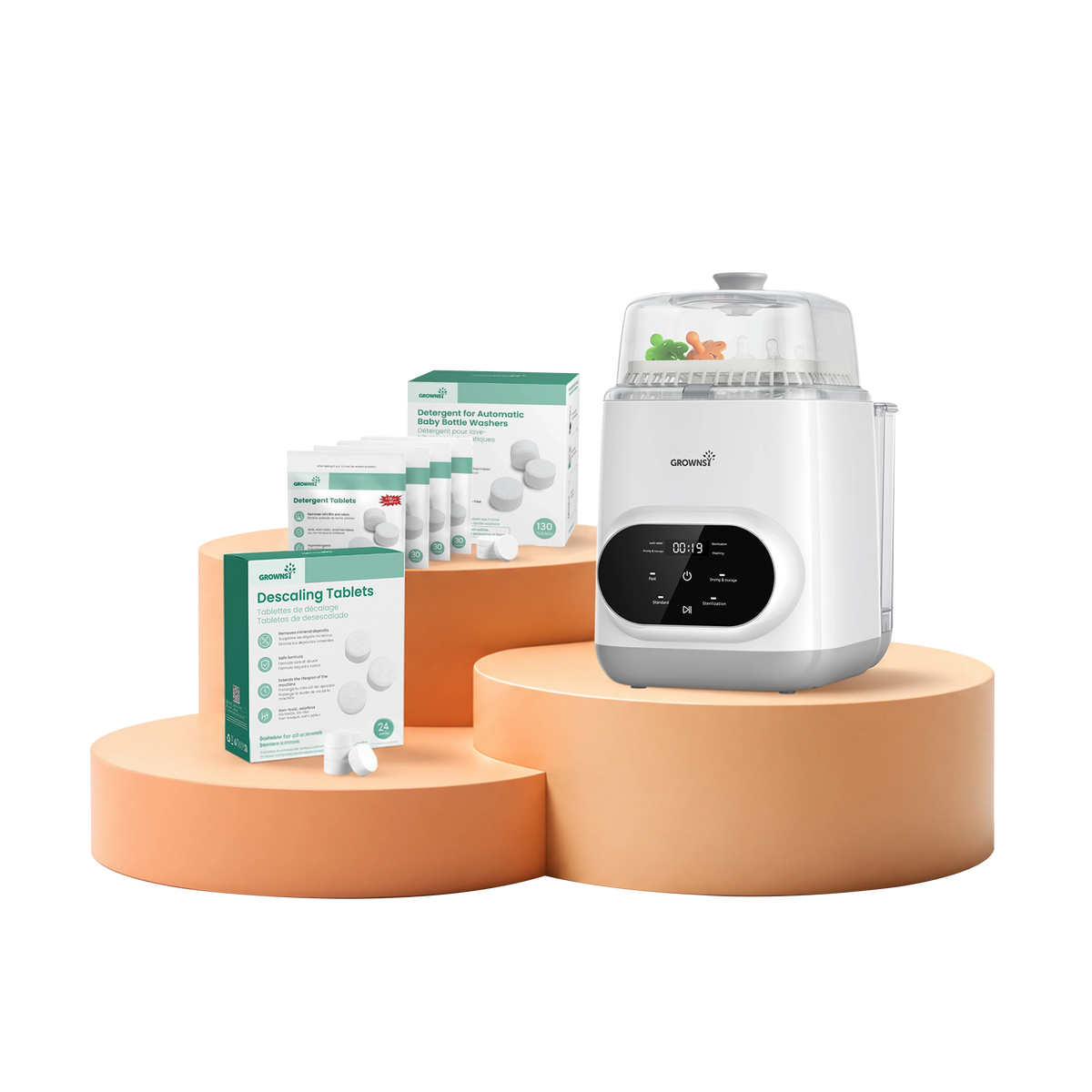 4-in-1 Bottle Washer Combo (1-Month Supply)