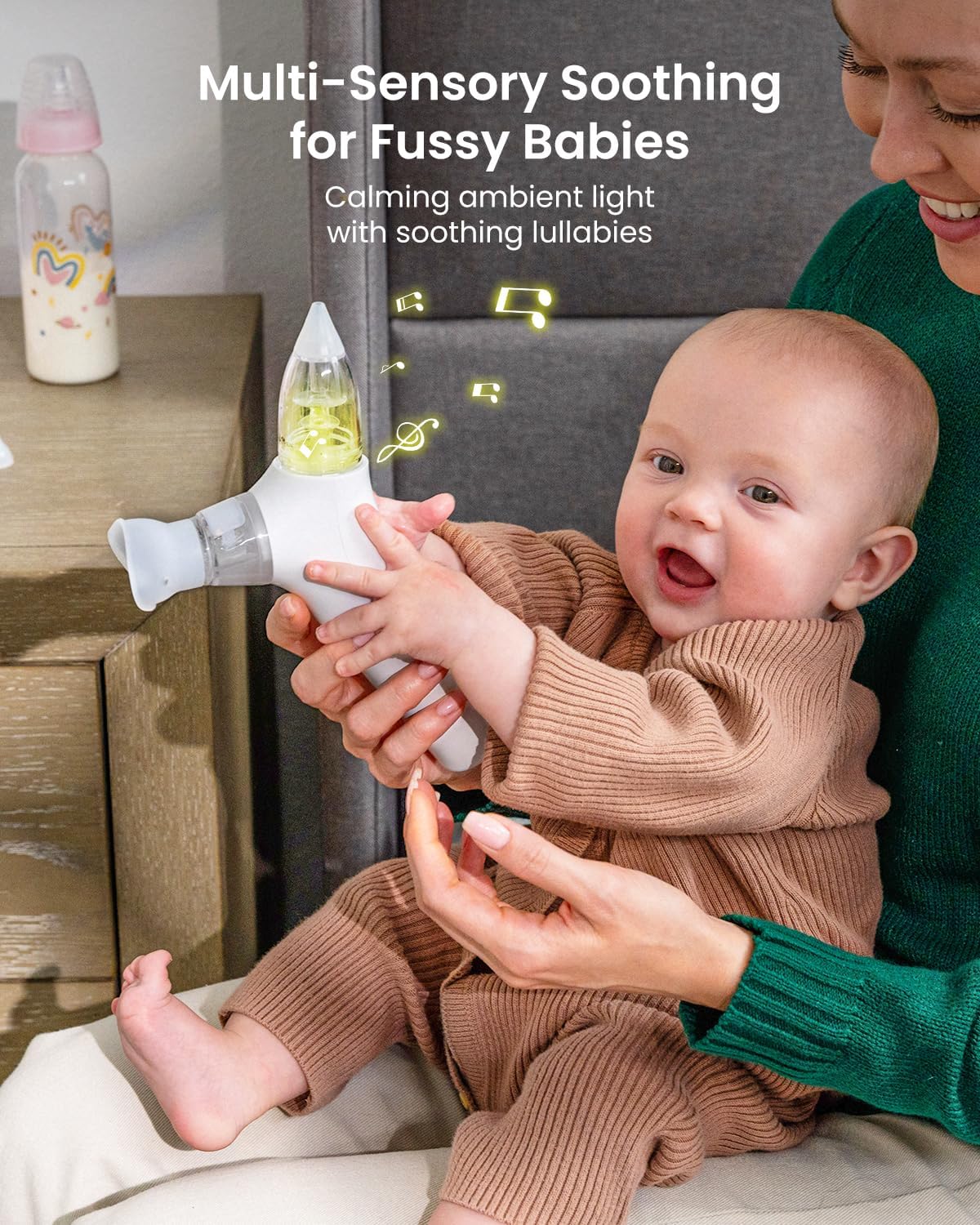 Grownsy SniffEase Spa 3 in 1  Spray, Suction and Micro-Mist Nasal Aspirator