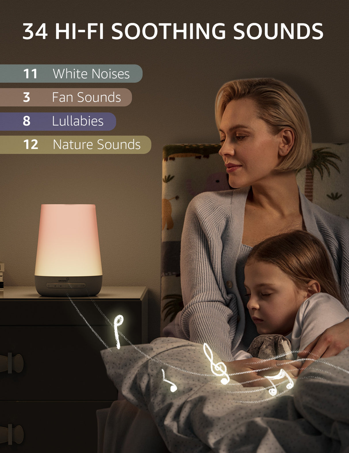 GROWNSY Baby White Noise Machine